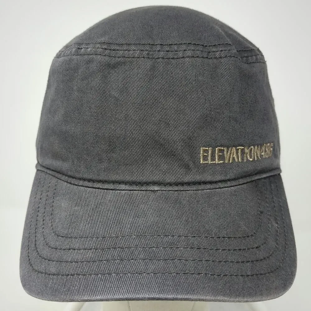 Richardson Army Cap Gray One Size ELEVATION486 Strapback Cotton Adjustable Hat